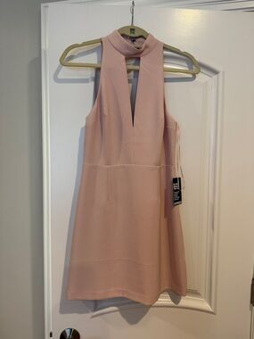 EXPRESS NWT Blush Pink Halter Mini Dress